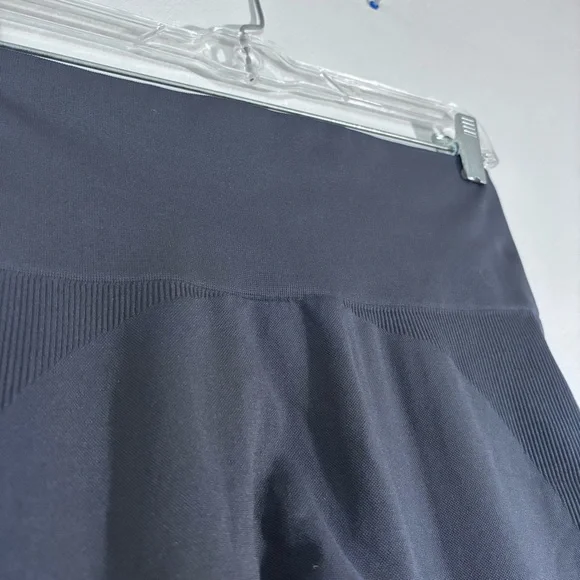 SET Active SculptFlex Leggings Size Medium Blue-Gray High Waist Side Ribbing - Picture 7 of 10